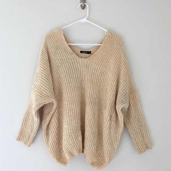Boohoo Sweaters - Boohoo oversized chenille sweater
